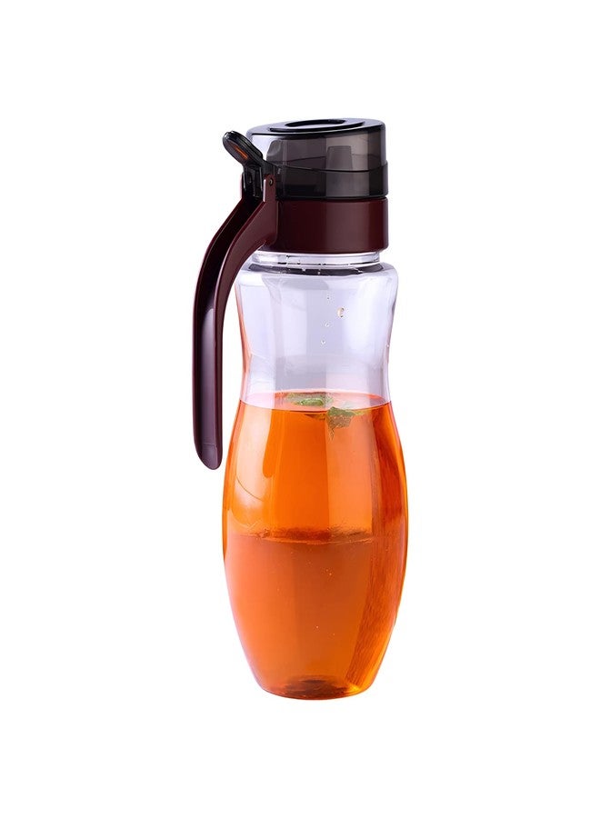 Oblivion Oil Plastic Bottle Dispenser With Lid Clear Drip Free Spout Controlled - Oil Dispenser for Cooking, Easy Flow and Vinegar Bottle - Pourer Liquid Dispenser Transparent & Unbreakable (1 Ltr) - Image 1